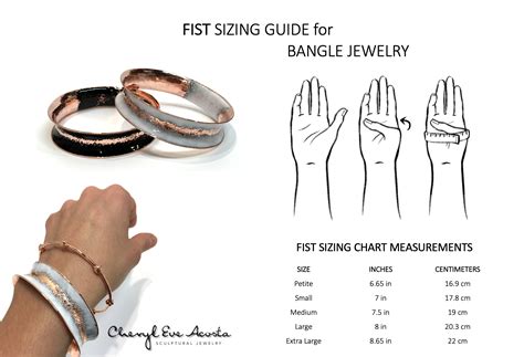 bangle size chart for women.